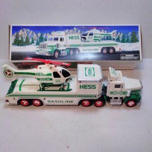 I Have a Vintage 1995 Hess Truck and Helicopter w/ Box---Needs Batteries